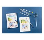 Bloc collé Aquarelle Prédessiné Gourmandises A5 15F 300g