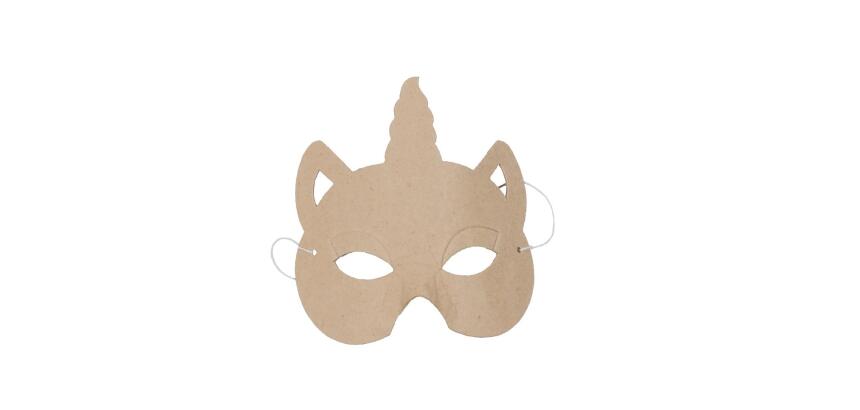Masque enfant licorne 0,1x15x14cm - Kraft