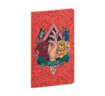 Frida Kahlo, Carnet cousu fil 9x14cm, 96 pages, ligné, ass.