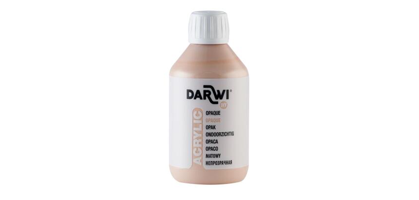 Darwi Flacon de 250 ml de Peinture Acrylique Universelle Opaque - Nude