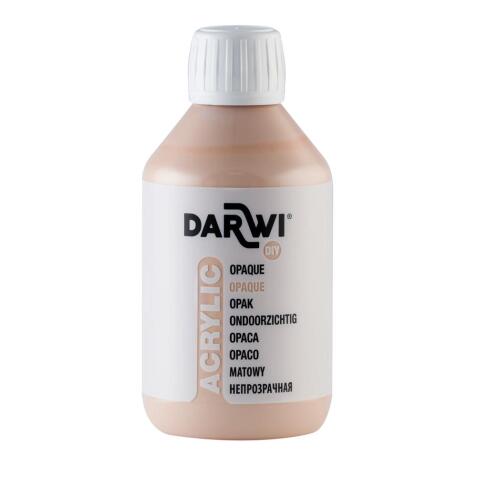 Darwi Flacon de 250 ml de Peinture Acrylique Universelle Opaque - Nude