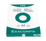 Étui de 100 fiches - bristol ligné non perforé 210x297mm - Blanc