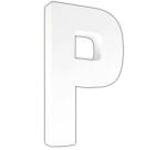 Lettre P 20,5cm - Blanc