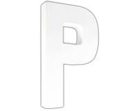 Lettre P 20,5cm - Blanc
