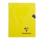 Cahier piqué Mimesys 16,5x21cm 72 pages petits carreaux + marge couverture polypropylène Couleur aléatoire - Assortis