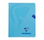 Cahier piqué Mimesys 16,5x21cm 72 pages quadrillé 10x10 + marge couverture polypropylène Couleur aléatoire - Assortis