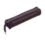 Lawrence CUIR Trousse SLIM 19,5x2,5x4 cm Aubergine