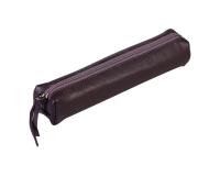Lawrence CUIR Trousse SLIM 19,5x2,5x4 cm Aubergine