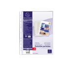 Bolsa de 10 Fundas con taladros A4 8/100e PVC liso - Cristal