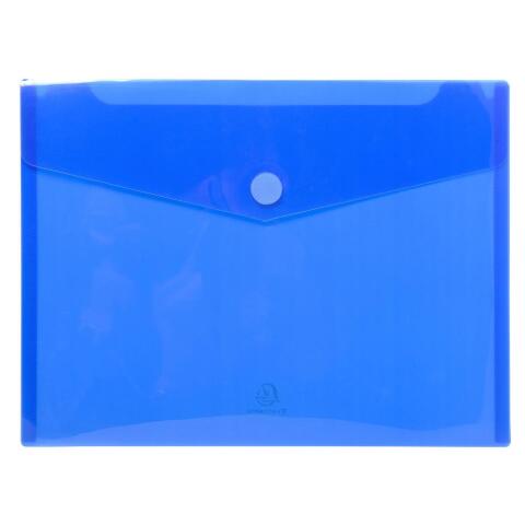 Fundas con adhesivo scratch A4 2/100e Polipopileno reciclado - Azul