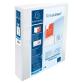 Classeur personnalisable rigide 2 poches KreaCover - 2 anneaux en D 50mm - A4 maxi - Dos 75mm - Blanc