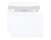Boite de 500 Enveloppes Blanches C6-114x162mm - Auto-Adhésives - 80g/m2 - Blanc