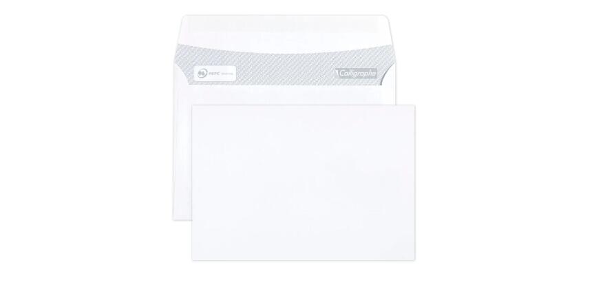 Boite de 500 Enveloppes Blanches C6-114x162mm - Auto-Adhésives - 80g/m2 - Blanc