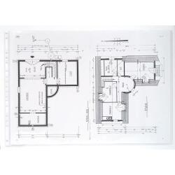 Pak van 10 geperforeerde showtassen - gladde PVC 12/100ste - A3 horizontaal - Transparant