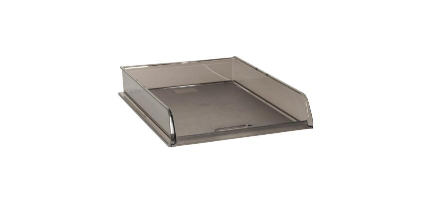 Corbeille à courrier B4 Office - Gris transparent