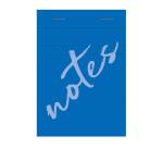 Bloc de bureau Notes agrafé en-tête A7 100 feuilles petits carreaux 60 g - Bleu clair