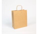 Paq.25 sacs kraft brun vergé, 22x10x27cm - Kraft