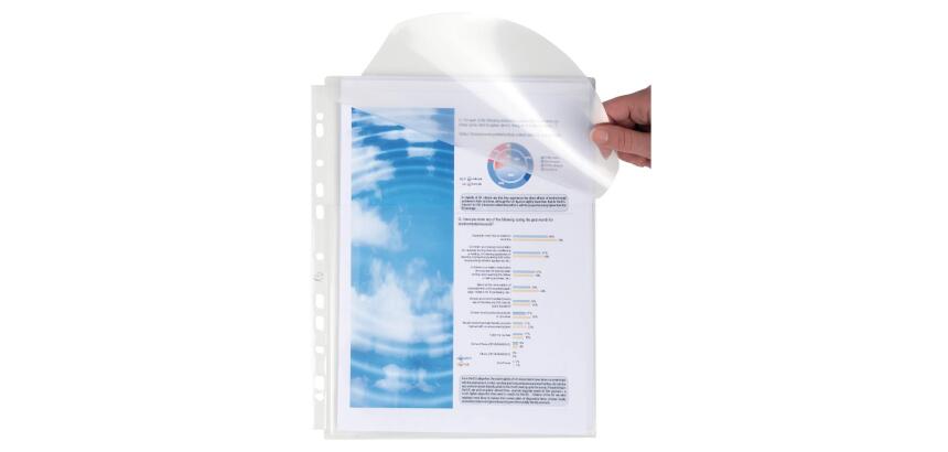 Estuche Exacompta de 5 fundas para mini CD y disquetes PVC alta calidad 14x100º - A4 - Incoloro