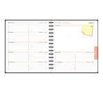 Agenda de bureau Lady 18S spiralé Dodo & Cath 15 x 17 cm Semainier Janvier à Décembre 2026 - Visuel