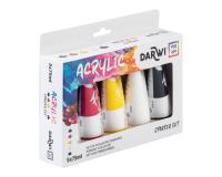 Darwi For You set de peinture acrylique - 5x75 ml - Assortiment