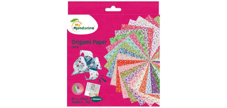 Origami Paper Liberty, 20 x 20 cm, 60F, 70g - Multicolore