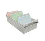 Boîte à fiches "K" DIN A6 - Gris lumière