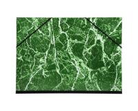 Cartella portadisegni carta marmorizzata verniciata, con elastici angolari 37x52 cm - Per formati B3 e 35,3x50cm - Verde