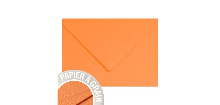 Paquet de 5 enveloppes Grain de Pollen 162x229mm 120g/m² - Curcuma