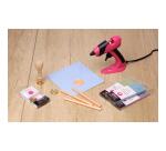 Petit pistolet cire spécial loisirs créatifs - fuchsia