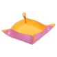 Rhodiarama vide-poche réversible simili cuir italien 12x12x4,5 cm - Lilas