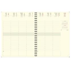 Recharge Agenda de bureau Eurotime 27S spiralé 21 x 27 cm Semainier Janvier à Décembre 2026