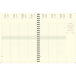 Recharge Agenda de bureau Eurotime 27S spiralé 21 x 27 cm Semainier Janvier à Décembre 2026