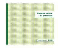 Genaaid 27x32cm - Uniek personeelsregister (werknemers en stagiairs) - 52 pagina's