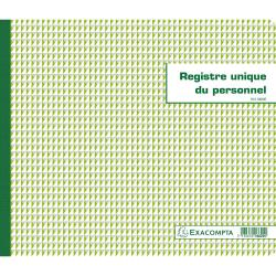 Piqûre 27x32cm - Registre unique du personnel (salariés et stagiaires) - 56 pages