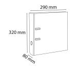 Classeur à levier cartonné Autentik Exacompta Prem Touch A4 - Dos 8 cm couleurs assorties