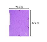 Chemise à élastiques Maxi capacity carte lustrée 425gm2 - A4 - Violet