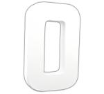 Lettre O 20,5cm - Blanc