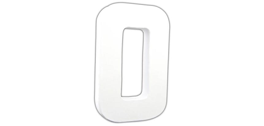 Lettre O 20,5cm - Blanc