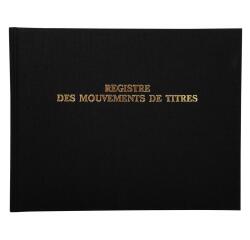 Registre 24x32cm - Mouvements de titres 100 pages