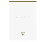 Bloc entoilé en-tête Flying Spirit White A5 140 pages détachables ligné motifs assortis papier ivoire 90g - Blanc