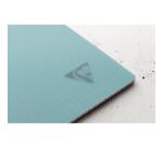 Carnet reliure intégrale Linicolor ESSENCE A5 180 pages ligné + marge couverture plastique polypropyène rainuré - Bleu lagon