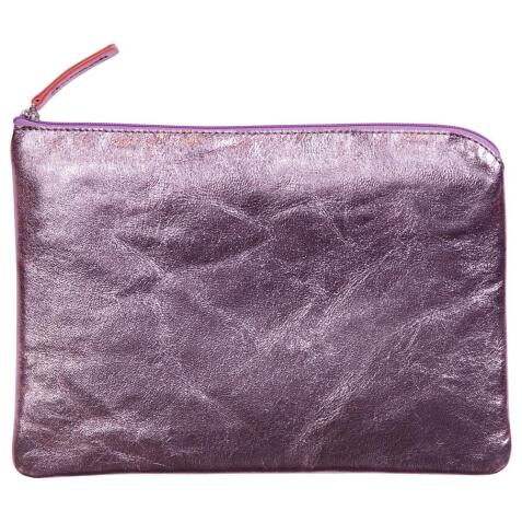 MIROR CUIR Pochette 23x16 cm Miror Rose