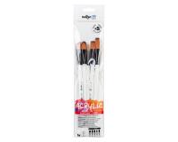 Darwi For You Set de 5 pinceaux moyens 3 - Blanc