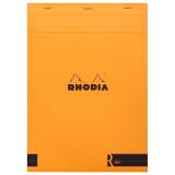 Bloc agrafé Rhodia le R N°18 21x29,7 cm 70 feuillets ligné 90g - Orange