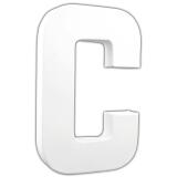 Lettre C 20,5cm - Blanc