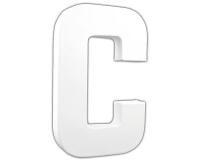 Lettre C 20,5cm - Blanc