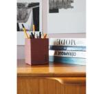 Rhodia collection ORANGE Botanique - pot à crayons, 8 x 8 x 11 cm - Amaranthe