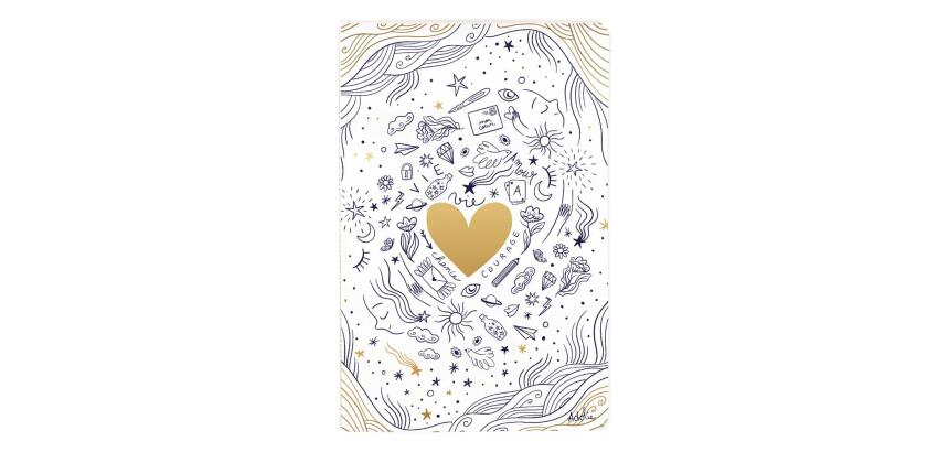 Adolie, Carnet cousu fil 11x17cm, 96 pages, ligné, ass.