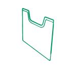 Plaque de recouvrement A4 vertical - Vert bouteille