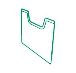 Panel de cubierta Din-A4 Vertical - Verde botella